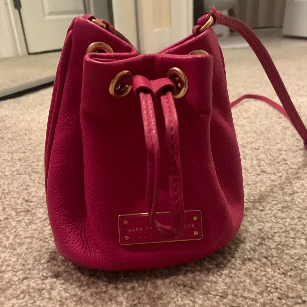 Pink Marc Jacobs bucket bag satchel